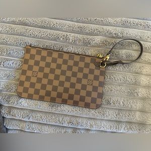 Louie Vuitton Damien Ebene Neverfull Pouch
